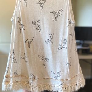 🌟 Hummingbird shell tank W5 cream and black
